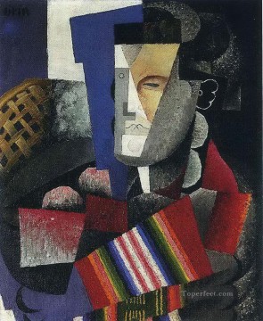 Diego Rivera Painting - retrato de martín luis guzmán 1915 Diego Rivera